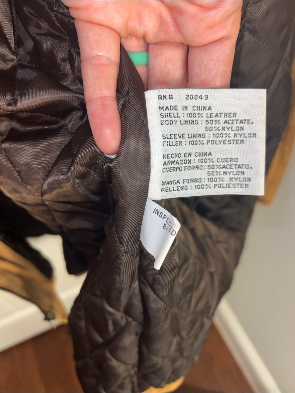 EUC! Vintage 1990s Bud Light Tan Leather Work Jacket by Excelled - Size 2X - Picture 14 of 15